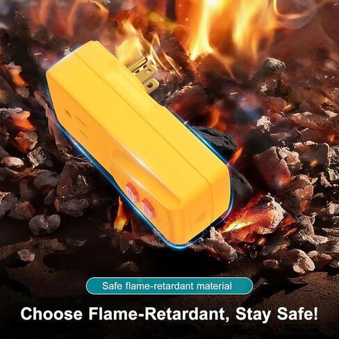 محول GFCI 15 أمبير 3 شوكات مؤرضة، ضمان 5 سنوات، قابس GFCI المحمول، قاطع دائرة الأعطال الأرضية لحماية السلامة الكهربائية لغسالة الضغط، حوض الاستحمام الساخن، مكيف الهواء in Kuwait