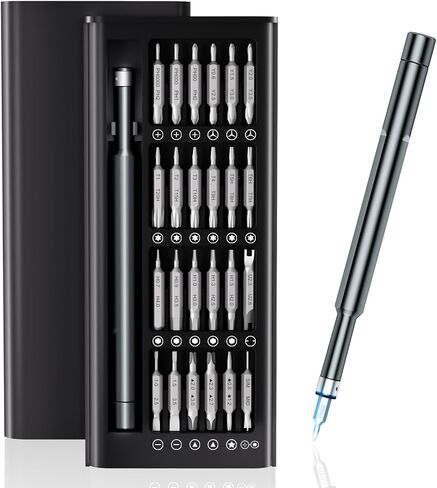 3.7V Mini Electric Screwdriver,50 in 1 Precision Screwdriver Set,Small Repair Tool Kit with 5 Torque,500mAh Battery,OLED Display,4 LED Lights for Electronics Computer,Phone,Camer,Eyeglass,Watch in Saudi Arabia