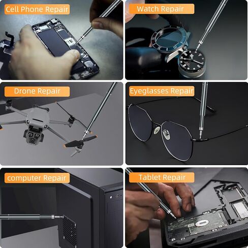 3.7V Mini Electric Screwdriver,50 in 1 Precision Screwdriver Set,Small Repair Tool Kit with 5 Torque,500mAh Battery,OLED Display,4 LED Lights for Electronics Computer,Phone,Camer,Eyeglass,Watch in Saudi Arabia