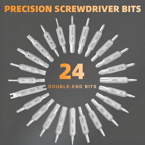 3.7V Mini Electric Screwdriver,50 in 1 Precision Screwdriver Set,Small Repair Tool Kit with 5 Torque,500mAh Battery,OLED Display,4 LED Lights for Electronics Computer,Phone,Camer,Eyeglass,Watch in Saudi Arabia