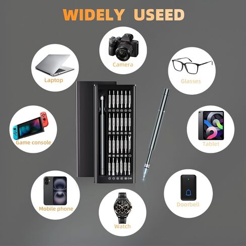 3.7V Mini Electric Screwdriver,50 in 1 Precision Screwdriver Set,Small Repair Tool Kit with 5 Torque,500mAh Battery,OLED Display,4 LED Lights for Electronics Computer,Phone,Camer,Eyeglass,Watch in Saudi Arabia