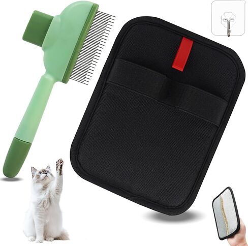 Pet Hair Removal Glove, Magic Brush Pet Hair, Cat Comb, Washable Reusable Dogs Cats Hair Gloves for Furniture, Bed, Sheets, Couch, Clothes, Carpet, Car Seat, Pet Grooming, Curtain (1PCS) in Saudi Arabia
