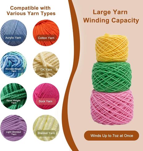 yocrefun electric inder inder ، inder inder inder tomatic inter for crocheting & knitting ، سرعة عديمة الخطوة ، سهلة الاستخدام ، صانع كعكة الغزل الكبير الكفاءة ، هدية مثالية لعشاق الغزل (الوردي) in Kuwait