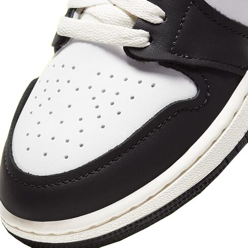حذاء Nike Big Kid's Jordan 1 Mid SE Wear Away أسود/أبيض تاكسي (DQ8418 071) - 4.5 in Kuwait