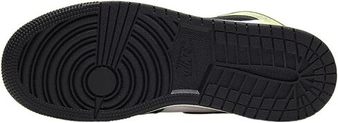 حذاء Nike Big Kid's Jordan 1 Mid SE Wear Away أسود/أبيض تاكسي (DQ8418 071) - 4.5 in Kuwait