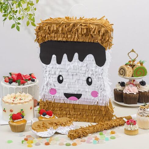 Soulchen Capybara Birthday Party Piñata Capybara Decorations 15.57 x 10.3 x 2.8 Inches Includes Stick Blindfold Confetti Birthday Party Supplies in Saudi Arabia