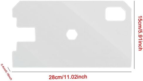 غطاء الخزان مع نافذة تغذية أكريليك أكواريوم مظلة مضاد للقفز قفزة غطاء الدبابات ، 280 × 150 × 4 مم in Kuwait