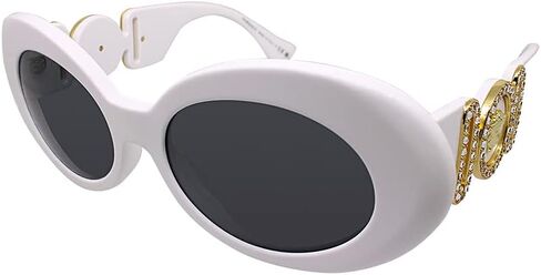 Versace Woman Sunglasses Havana Frame, Dark Grey Lenses, 54MM in Saudi Arabia