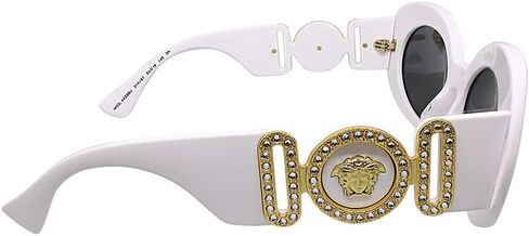 Versace Woman Sunglasses Havana Frame, Dark Grey Lenses, 54MM in Saudi Arabia