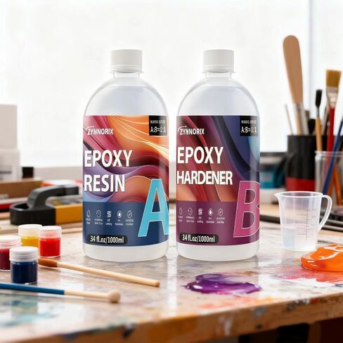 Resin Epoxy 1 Gallon,3×UV Resistant,Self Levefing, Best for DIY, Art, River Table, Wood, Flower, Molds Casting,Crystal Clear Epoxy Resin - for Beginners & Pros in Saudi Arabia