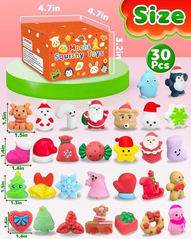 30 PCS Halloween Mochi Squishy Toys ، Party Favors Goodie Bags Stuffers for Kids ، Leaff Leaff Halloween يعامل جوائز الفصول الدراسية غير الحلوى لخدعة أو معالجة الهدايا in Kuwait