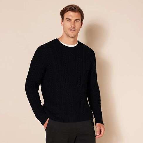 Amazon Essentials Unisex-Child Cable Crewneck Sweater in Saudi Arabia