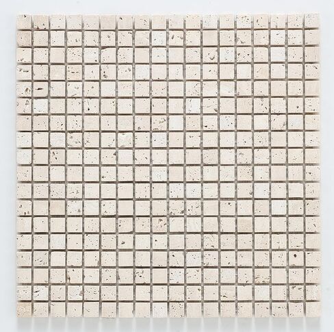 Natural Stone Mosaic Marble Tiles – Luxury Bathroom & Kitchen Backsplash, Anti-Slip Floor/Wall Tiles for Indoor Spaces (Living Room, Bedroom, Sunroom) –R8 Safety Certified (MB095B-P) in Saudi Arabia