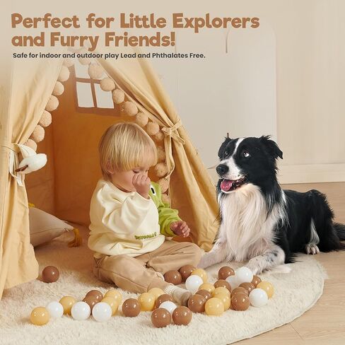 كرات حفرة الكرة للأطفال - حزمة من 50 (7 سم) | Rainbow Color ، BPA خالية من كرات اللعب البلاستيكية السحق | كرات حفرة اللعب الداخلية للأطفال الصغار الذين يبلغون من العمر 3 سنوات in Kuwait