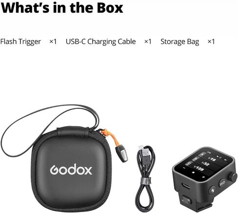 مشغل Godox X3 Pro C X3Pro C TTL اللاسلكي GODOX لكاميرا Canon، شاشة لمس LCD 2.4 بوصة، بطارية ليثيوم أيون مدمجة 2930 مللي أمبير في الساعة، نظام X لاسلكي 2.4 جيجا هرتز مع 3 أوضاع تصوير احترافية، دعم التطبيق، شحن سريع USB-C in Saudi Arabia