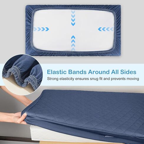 FIOBEE Changing Pad Cover Waterproof 2 Pack Quilted Diaper Change Table Sheets Breathable & Ultra Soft for Newborn Baby Boys Girls Fitted Changer Pads 32"x 16", Pink in Kuwait