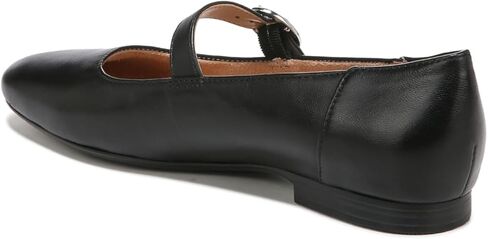 Naturalizer Women's Kelly Mary Jane Flat, Black Leather, 9.5 X-Wide in Saudi Arabia