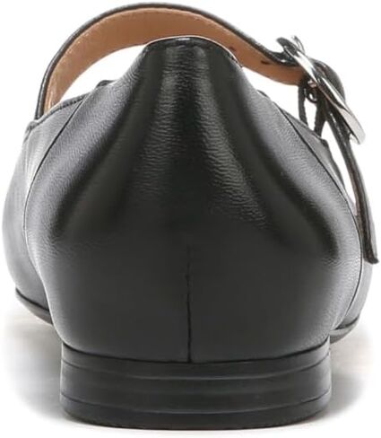 Naturalizer Women's Kelly Mary Jane Flat, Black Leather, 9.5 X-Wide in Saudi Arabia