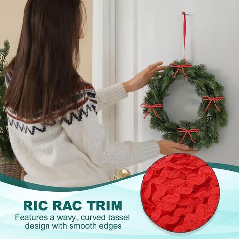 PATIKIL RIC RAC TRAM 5MM 28 ياردة ، موجة الانحناء الهامش تقليم الشريط RICK RACK LACE TRIL in Saudi Arabia