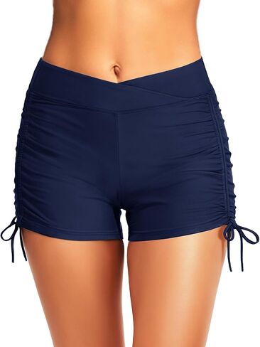 Tempt Me Women Swim Shorts High Waisted Bathing Suits Bottoms Tummy Control Swimsuit Boyshorts in Saudi Arabia