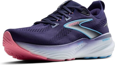 حذاء الجري الداعم Glycerin GTS 22 للسيدات من Brooks - أبيض/أزرق مالك الحزين/مشمشي - 7 متوسط in Kuwait