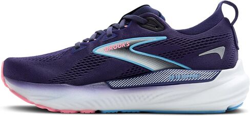 حذاء الجري الداعم Glycerin GTS 22 للسيدات من Brooks - أبيض/أزرق مالك الحزين/مشمشي - 7 متوسط in Kuwait
