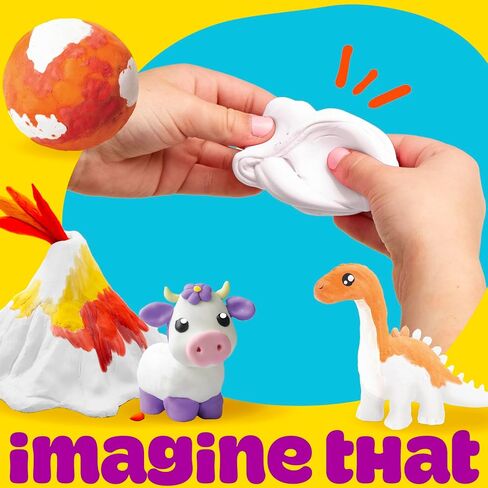 تشمل حجر Play-Doh Dry Handprint ، العفن القابل لإعادة الاستخدام ، 5 دهانات أكريليك ، و 5 أوقية. من الطين الأبيض القابل للطلاء ، طقم حرفة الأطفال ، الحرف للأطفال الذين تتراوح أعمارهم بين 4-8 سنوات ، الإمدادات الفنية ل Craftrooms والفصول الدراسية in Kuwait