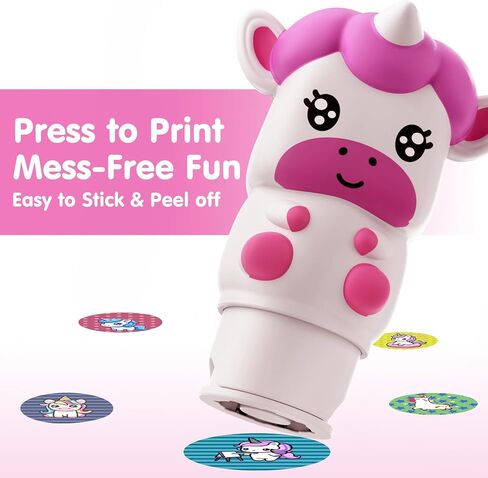 iPlay, iLearn Lady Libert Stamp & Sticker Toy, 400+ Stickers & 18-Page World Travel Stamper Book, Toddler Art Craft Kit for Plane Travel, Creative Birthday Gift for 3 4 5 6 7 8 Year Old Girl Boy Kid in Saudi Arabia