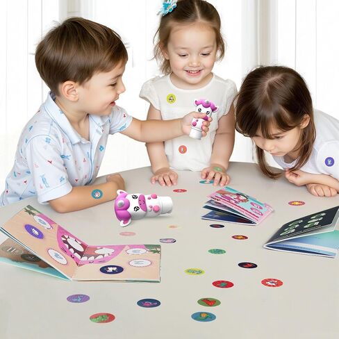 iPlay, iLearn Lady Libert Stamp & Sticker Toy, 400+ Stickers & 18-Page World Travel Stamper Book, Toddler Art Craft Kit for Plane Travel, Creative Birthday Gift for 3 4 5 6 7 8 Year Old Girl Boy Kid in Saudi Arabia