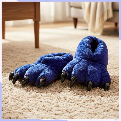 JaGely Soft Unisex Claw Slippers 5.5-11 Size Funny Animal Paw Home Warm Shoes for Winter Halloween Christmas Gifts in Saudi Arabia