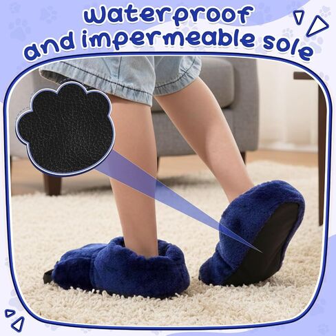 JaGely Soft Unisex Claw Slippers 5.5-11 Size Funny Animal Paw Home Warm Shoes for Winter Halloween Christmas Gifts in Saudi Arabia