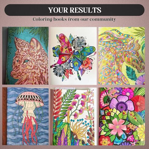 BIROYAL XXL Adult Coloring Book for Women 11.2"x8.3" - 100 Patterns Coloring Books for Adults Relaxation - Mindfulness & Personal Growth Prompts - Anxiety, Stress Relief & Relaxation Gifts for Women in Saudi Arabia