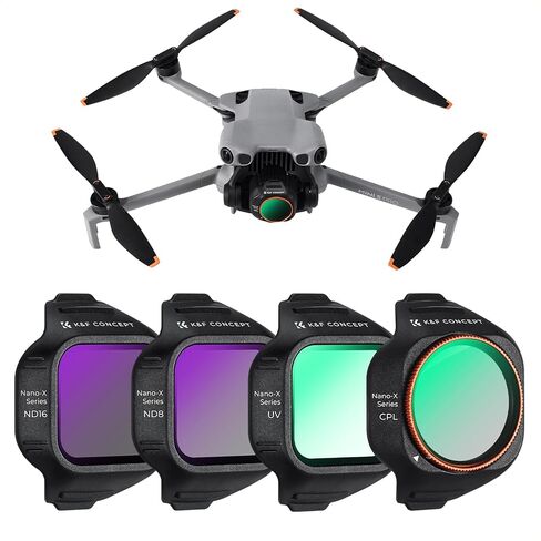 مرشح CPL للمستقطبات الدائرية من K&F CONCEPT متوافق مع DJI Mini 5 Pro، مرشح مضاد للتوهج بدون طيار CPL مع 28 زجاج بصري عالي الدقة متعدد الطبقات in Kuwait