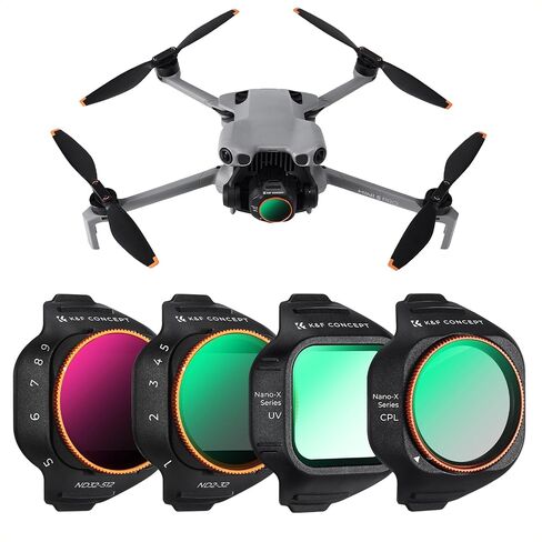 مرشح CPL للمستقطبات الدائرية من K&F CONCEPT متوافق مع DJI Mini 5 Pro، مرشح مضاد للتوهج بدون طيار CPL مع 28 زجاج بصري عالي الدقة متعدد الطبقات in Kuwait