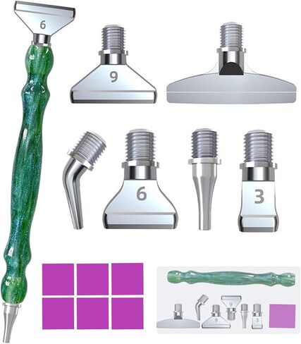 Hailivike 17pcs المسمار في أقلام فن الماس ، 5 د درب التبانة قلم الماس ، أدوات فن الراحة الماس مع نصائح القلم 6pcs in Kuwait