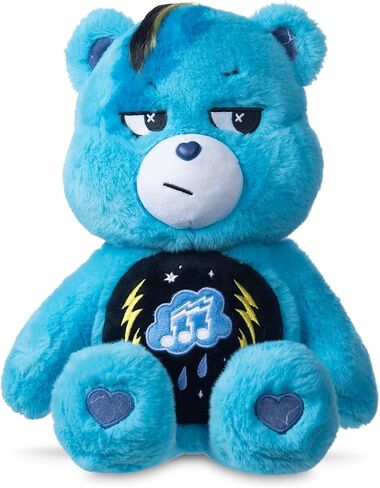 Care Bears - 14" Rock Theme Cheer Bear - Medium Size Plush - Soft, Huggable Plushie, Stuffed Animal for Girls and Boys, Ages 4+ in Saudi Arabia
