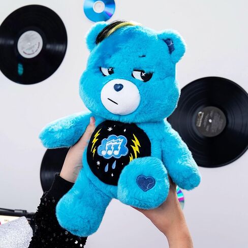 Care Bears - 14" Rock Theme Cheer Bear - Medium Size Plush - Soft, Huggable Plushie, Stuffed Animal for Girls and Boys, Ages 4+ in Saudi Arabia