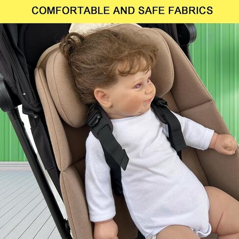 مقعد وسادة مبطن متوافق مع عربات الأطفال Uppababy Vista V2 وCruz، مع وسادة دعم الرأس ودعم إسفين، قماش صديق للبشرة (رمادي داكن) in Kuwait