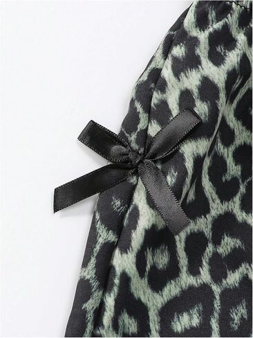 Toddler Girl's Bowknot Leopard Print Baggy Pants Y2K Cheetah Wide Leg Track Pants Cutecore Clothes in Saudi Arabia