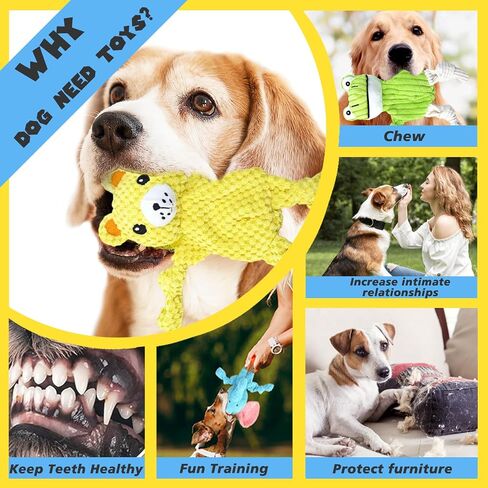 ألعاب Puppy Chew for Heagh ، ألعاب الكلب 18 حزمة جرو ، مضغ حزمة لعبة مع ألعاب صاخبة ولعب الحبل التفاعلي للكلاب الصغيرة ، ألعاب أفخم محشوة للجرى لإبقائها مشغولة in Kuwait