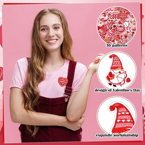 Chicingyou 72 Pcs Pink Ribbon Breast Cancer Awareness Iron on Patches Pink Red Sew Iron on Repair Embroidered Applique Patches DIY Crafts Accessories Gift for Women Survivor Clothing Hat T Shirts in Saudi Arabia