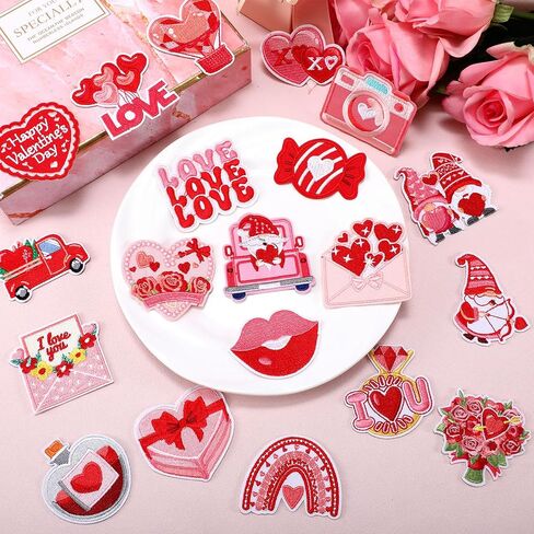 Chicingyou 72 Pcs Pink Ribbon Breast Cancer Awareness Iron on Patches Pink Red Sew Iron on Repair Embroidered Applique Patches DIY Crafts Accessories Gift for Women Survivor Clothing Hat T Shirts in Saudi Arabia