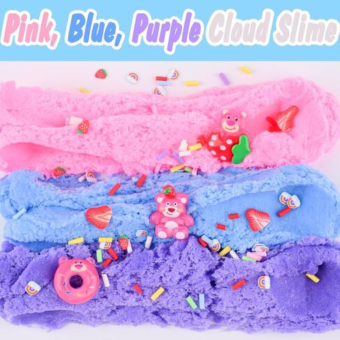 طقم Slime Slime Pink Peach ، مع Swan Panda Slime Add ، مجموعة ناعمة غير مكتوبة ، معطرة على الأطفال ، هدايا أعياد الميلاد للفتيان والبنات ، مكافآت الفصل الدراسي ، لعبة DIY Leaff in Kuwait
