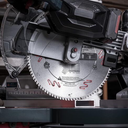 Freud Medium Stock Aluminum Saw Blade with Tico Hi-Density Carbide Non-Ferrous Blend for Maximum Performance - 12" Diameter, 96 Teeth, TCG Grind - LU77M012 in Saudi Arabia