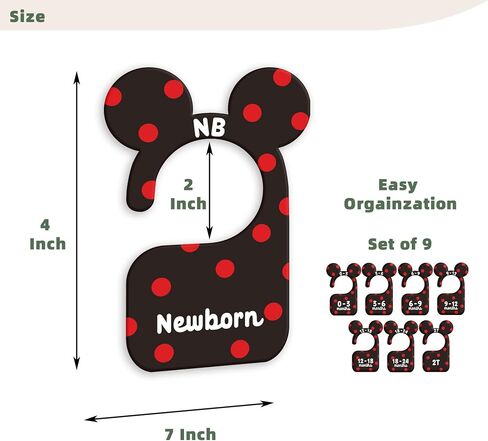 Watercolor Wildflowers Baby Closet Dividers for Nursery Closet Organizer, Newborn to 24 Months Size Clothes, Purple Butterfly Hangers with Size Dividers, Double Sided in Saudi Arabia