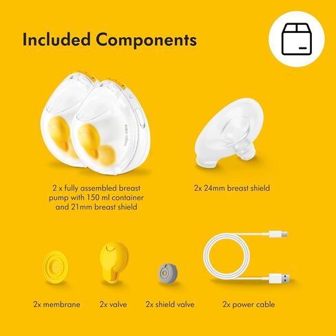 Medela Sonata Smart Breast Pump, Hospital Performance Double Electric Breastpump, Rechargeable, Flex Breast Shields, Touch Screen Display, Connects to Medela Family App in Saudi Arabia