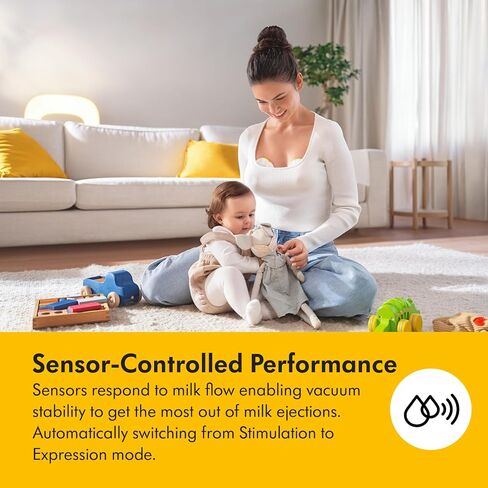 Medela Sonata Smart Breast Pump, Hospital Performance Double Electric Breastpump, Rechargeable, Flex Breast Shields, Touch Screen Display, Connects to Medela Family App in Saudi Arabia