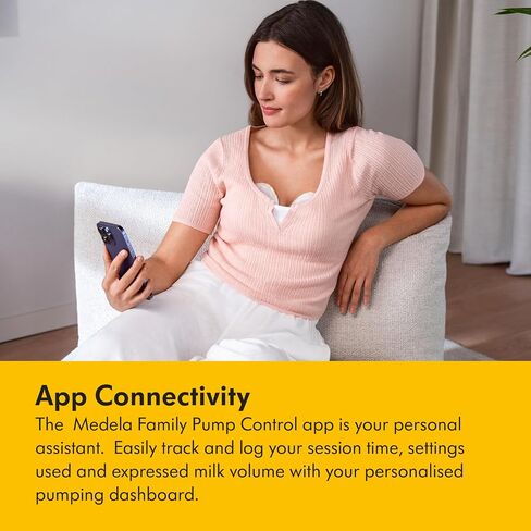 Medela Sonata Smart Breast Pump, Hospital Performance Double Electric Breastpump, Rechargeable, Flex Breast Shields, Touch Screen Display, Connects to Medela Family App in Saudi Arabia
