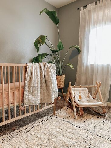 ملاءة سرير أطفال من Crane Baby Charlie Farmhouse Goose، ملاءات سرير أطفال قطن 100%، ديكور حضانة المزرعة، ملاءات سرير للأولاد والبنات، هدية تسجيل الطفل، ديكور حضانة الأوز in Saudi Arabia