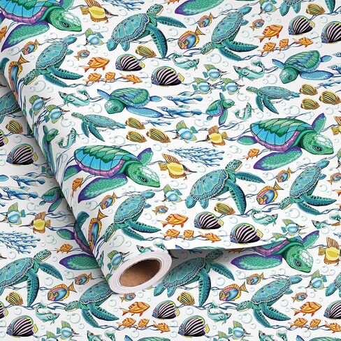 Vnaaem Dinosaur عيد ميلاد ورق التغليف لفة للبنين Girls Kids - Green Dinosaur Gift Wrap for Baby Shower Holiday Dinosaur Form in Saudi Arabia